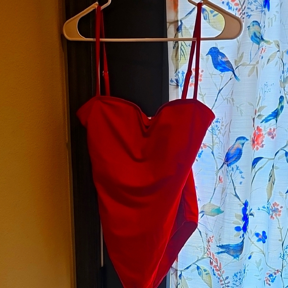 NWT Wine Red One-Piece Swimsuit